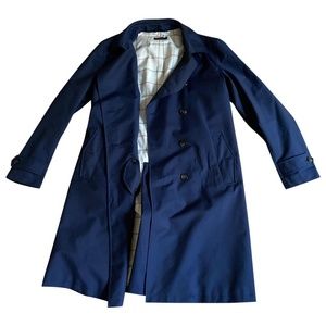 Loro Piana navy trench coat